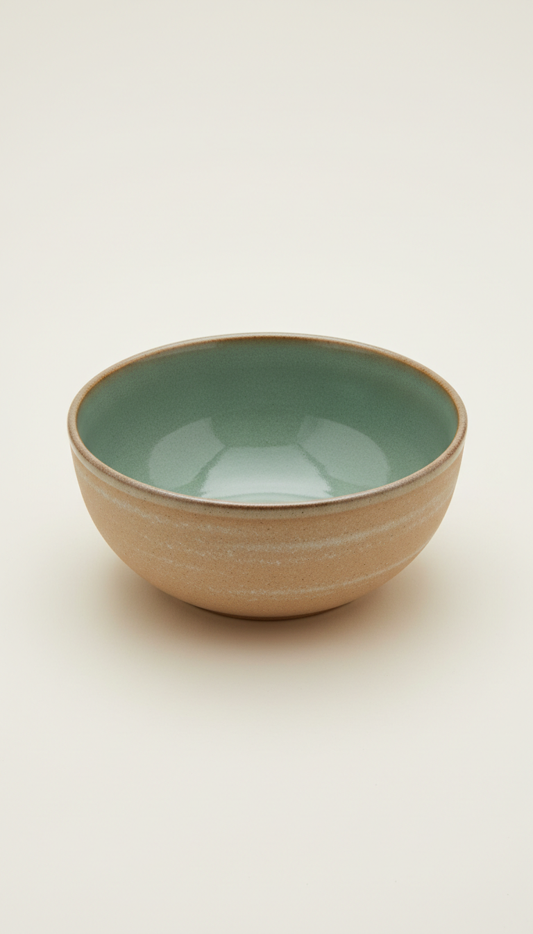 Stoneware Serving Bowl with Satin Glaze